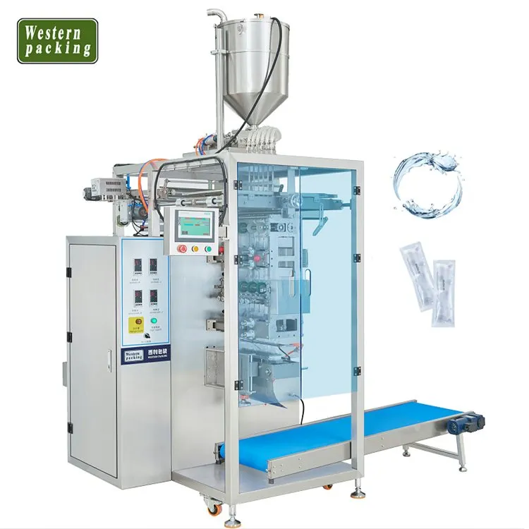 10-pasmowa maszyna do pakowania saszetek z płynnym 4-stronnym zamykaniem