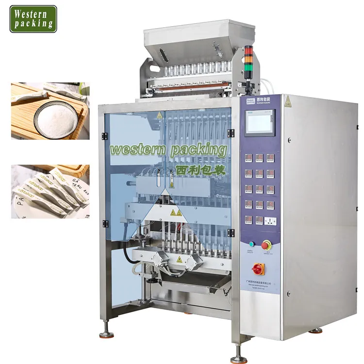 Wielopasmowa maszyna pakująca w kije do kawy