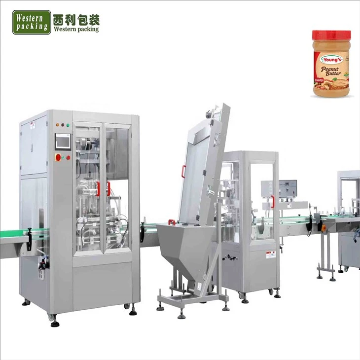 Jar sauce peanut butter filling machine ketchup