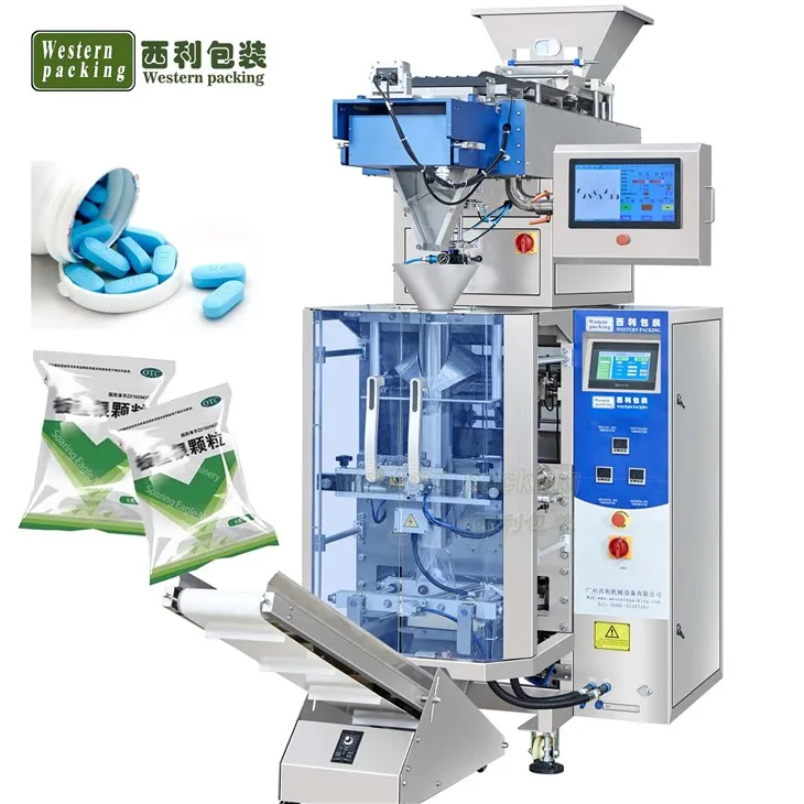 Tabletowe tabletki liczenie woreczki i pakowanie maszyny